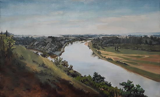 Copy: The Elbe River Landscape by Josef Mánes