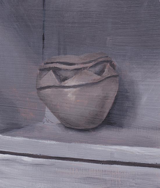 Painting of a little ceramic bowl