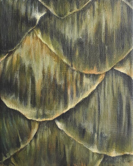 Painting of a little pine cone